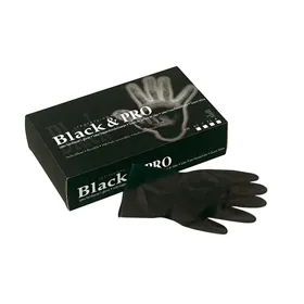 Sibel Black & Pro Guantes Latex Negro 20uds