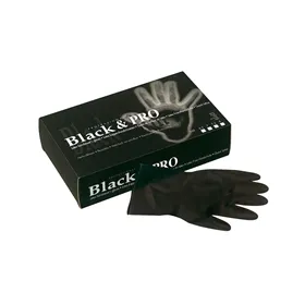 Sibel Black & Pro Guantes Latex Negro 20uds