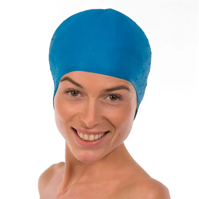 Sibel Bonnet à mèches Bleu