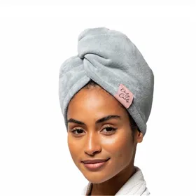 Only Curls Towel Wrap Grey