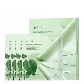 Anua Heartleaf 70 Máscara Calmante de Colagénio 4uds