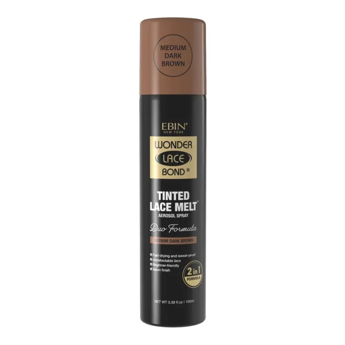 Ebin New York Tinted Lace Met Medium Dark Brown Aerosol Spray 100 ml