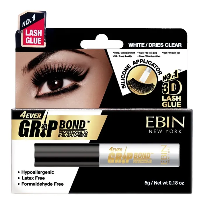 Ebin New York Grip Bond Eyelash Adhesive Bottle 75g