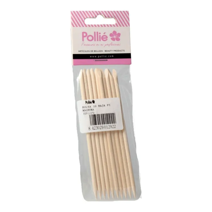Eurostil Baja-Pieles Madera Bolsa 10 Unidades