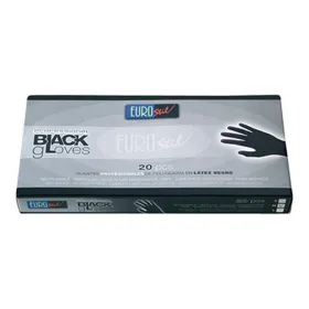 Eurostil Guantes Latex 20 Unidades Negro Pequeña/s