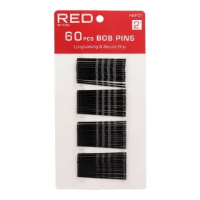 Red Kiss Bob PinS 2" 60 Piezas Black Pasador