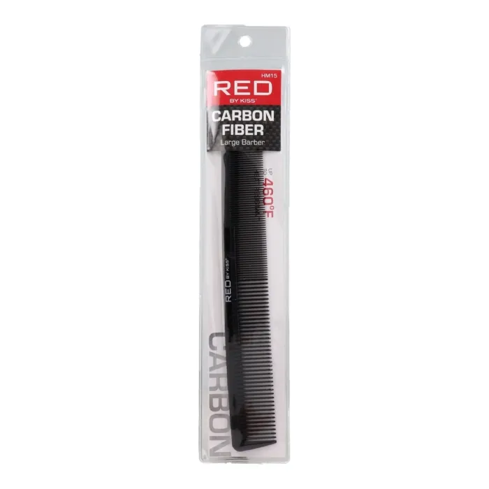 Pente de Cabeleireiro Carbon Large Red Kiss