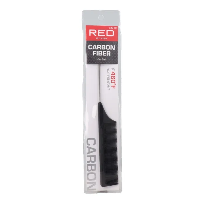 Red Kiss Carbon Pin Tail Peine