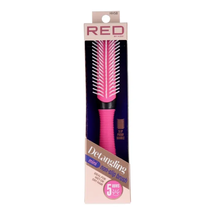 Red Kiss Detangling Non-Slip Mini Brush 5 Rows