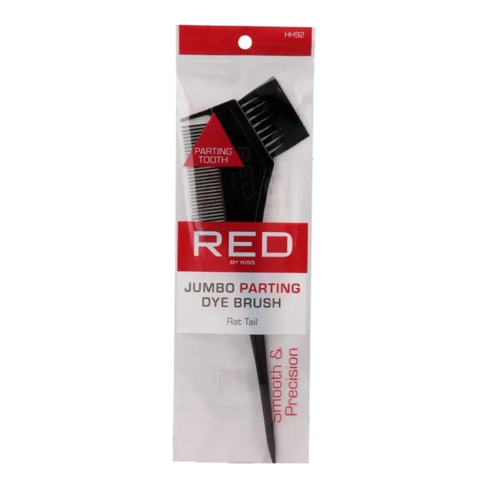Red Kiss Dye Brush With Parting Rattail Peine con Brocha