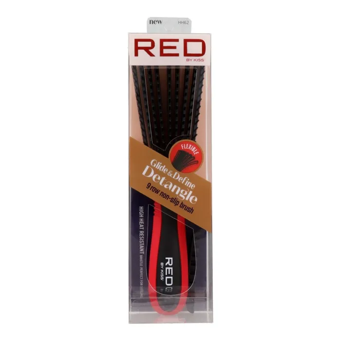Red Kiss Ez Glide Detangling Escova Preta 9 Linhas
