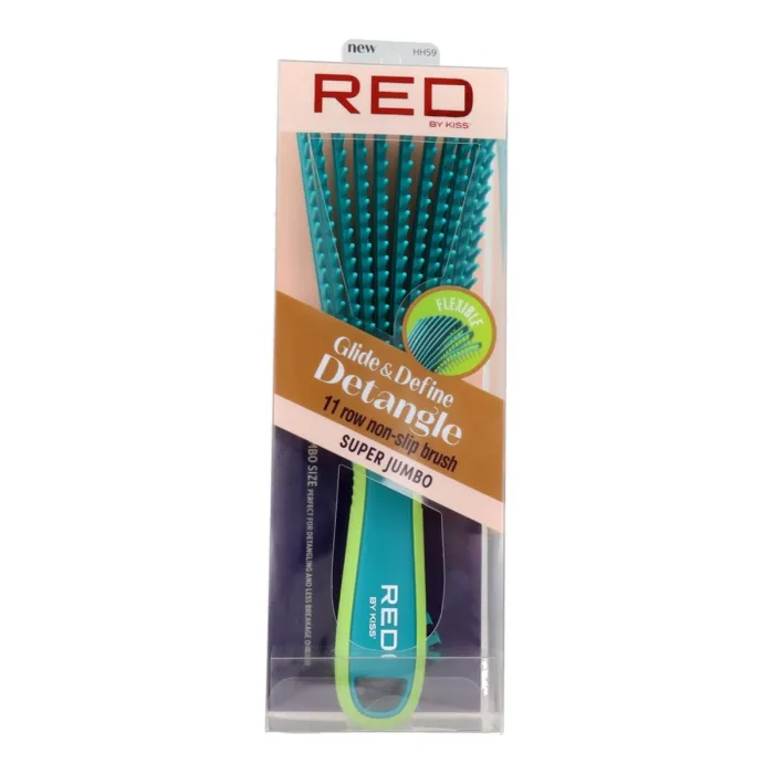 Red Kiss Ez Glide Detangling Cepillo Azul Jumbo