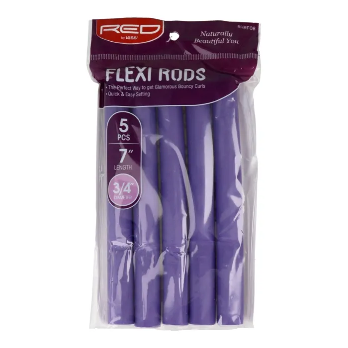 Red Kiss Flexi Rods 7" 3.4 5uds Purple
