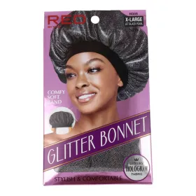 Red Kiss Glitter Bonnet XL Jet Black Pearl
