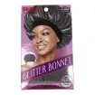 Red Kiss Glitter Bonnet Xl Jet Black Pearl