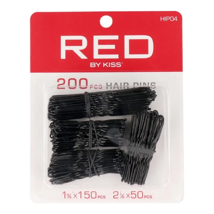 Red Kiss Hair Pins 1 3.4 2 1.2 200uds Black