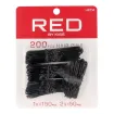 Red Kiss Hair Pins 1 3.4 2 1.2 200 pcs Black