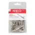 Red Kiss Ingle Prong 1 3/4" 40 Piezas Clips