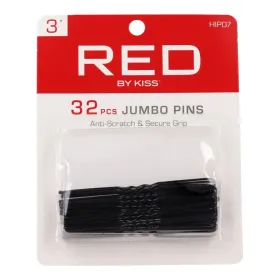 Red Kiss Jumbo Hair Pins 3 32uds Black
