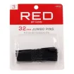 Red Kiss Jumbo Hair Pins 3 32uds Black