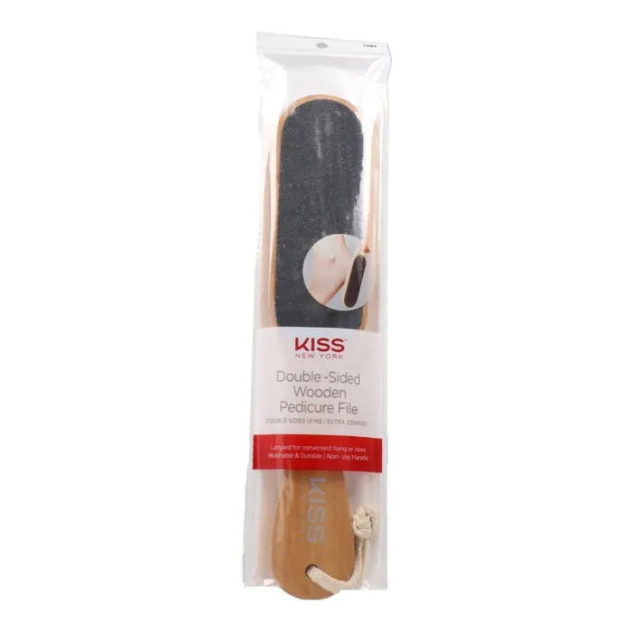 Red Kiss Kny Double Sided Wooden Pedicure File Raspador de Callos
