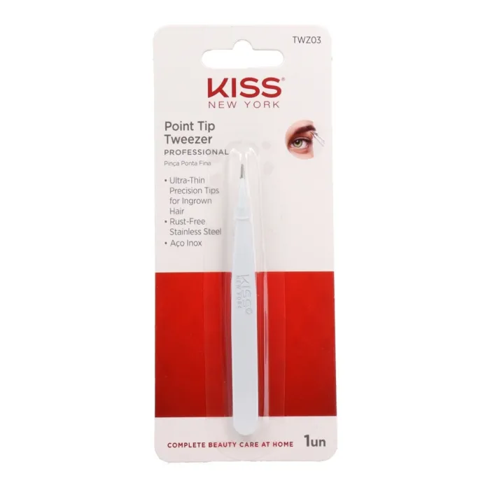 Red Kiss Ksny Point Tip Tweezer Pinza Depilar