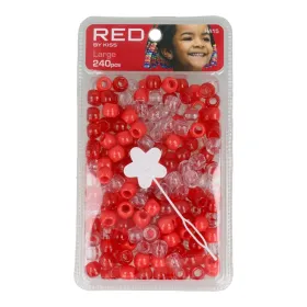 Red Kiss L Hair Beads 240uds