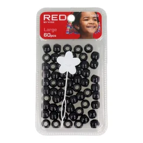 Red Kiss L Hair Beads 60uds