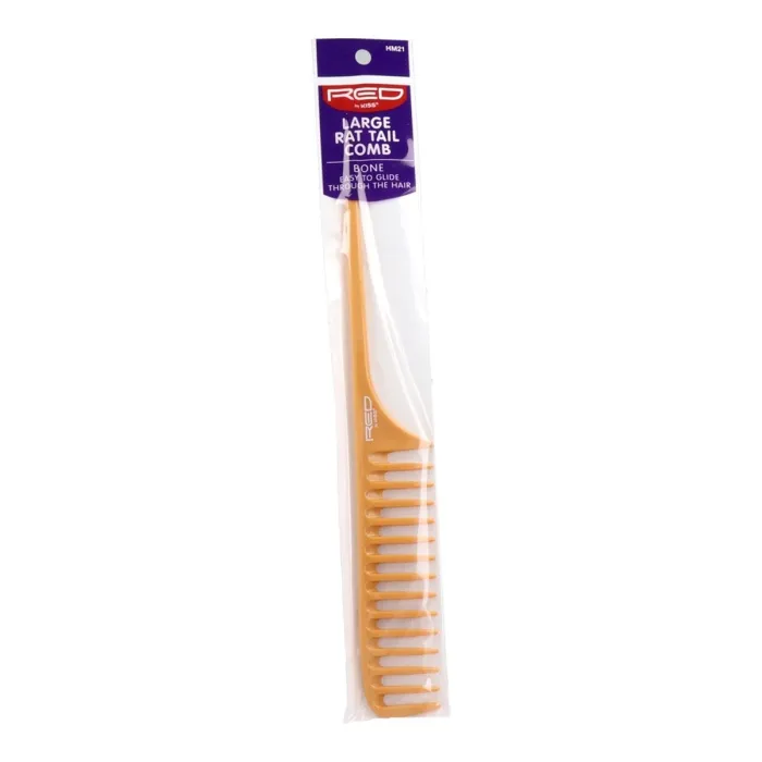 Red Kiss Large Rat Tail Pente Bone