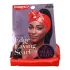 Red Kiss Laying Silky Satin Edge Scarf Red Banda Cabelo
