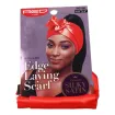 Red Kiss Laying Silky Satin Edge Scarf Red Banda Cabelo