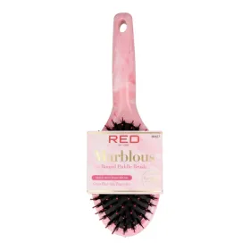Red Kiss Marblous Boar Round Paddle Brush