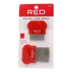 Red Kiss Metal Lice Peigne Aluminium 2 Pièces