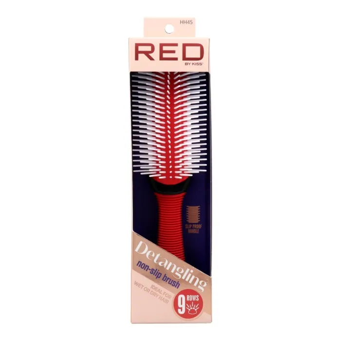 Red Kiss Non Slip Detangling Cepillo Color Rojo