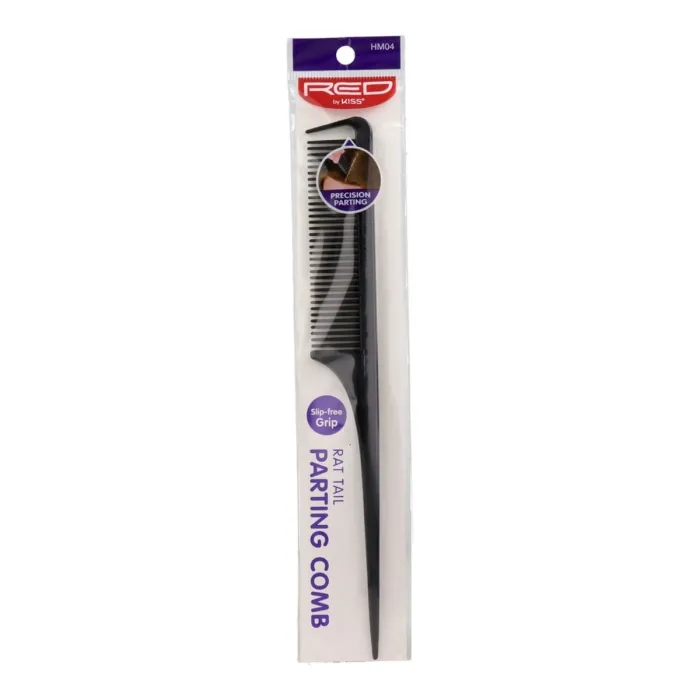 Pente de cabeleireiro Red Kiss Parting Rat Tail Comb