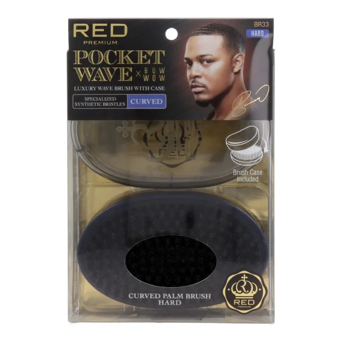 Red Kiss Pocket Wave Boar Cepillo Hard