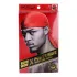 Red Kiss Power Wave Velvet Durag Red Capa de Cabello