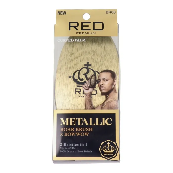 Red Kiss Premium Mixed Boar Brush Metallic Gold Pa