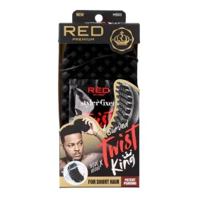 Red Kiss Premium Twist King Curved Escova de Cabelo em Borracha