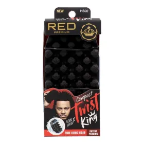 Red Kiss Premium Twist King Medium Curved Escova de Cabelo em Borracha