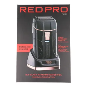 Red Kiss Pro Cordless Shaver Matt Black