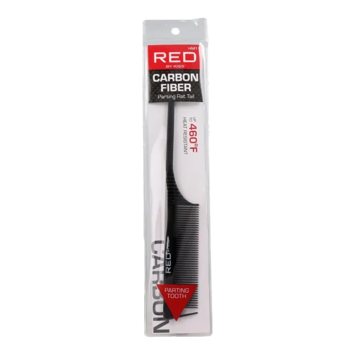 Red Kiss Professional Carbon Parting Rattail Peine