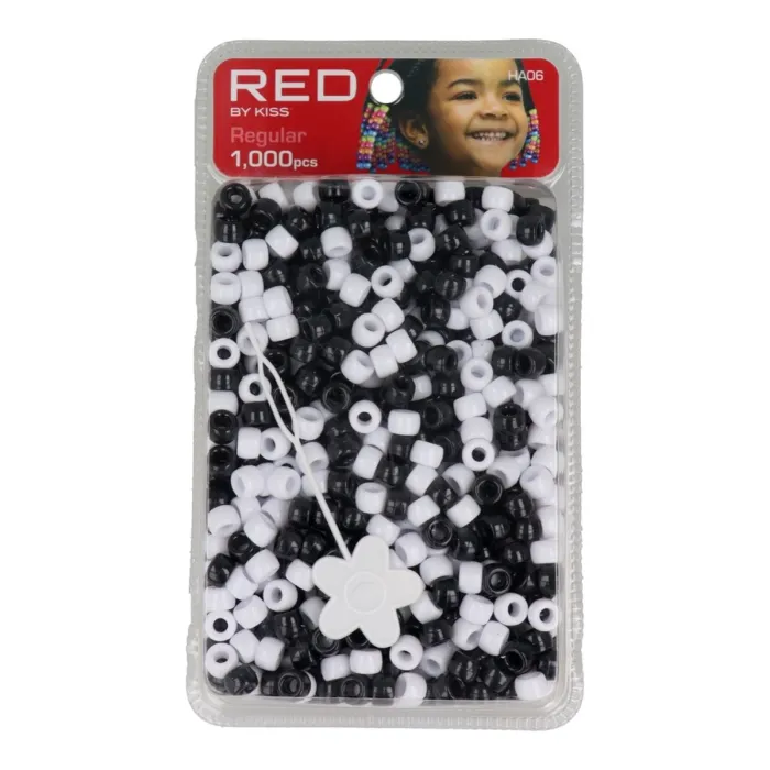 Red Kiss Regular Hair Beads 1000uds