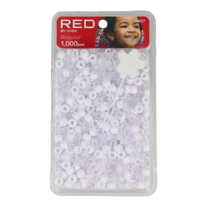 Red Kiss Regular Hair Beads 1000uds