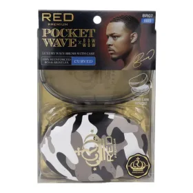 Red Kiss Rpm Designed Pocket Boar Escova de Cabelo Black Camo