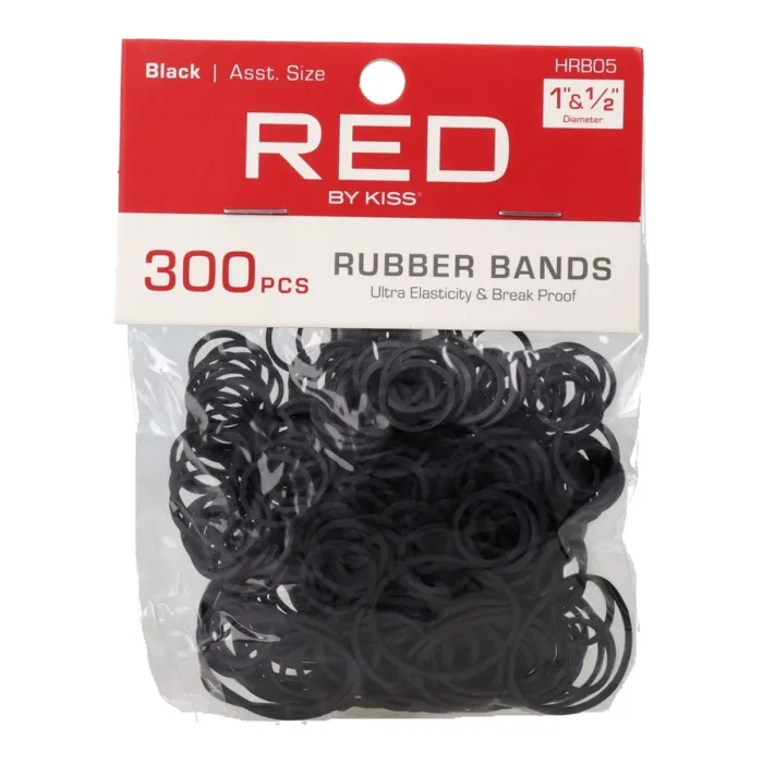 Red Kiss Rubber Band Tamanhos Variados 300 Peças Elásticas