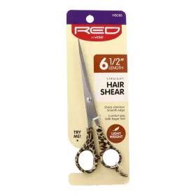 Tesoura Barbeiro Red Kiss Straight Hair Shear 6.5” Animal Print
