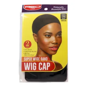 Red Kiss Super Wide Band Wig Gorro de Cabeza Black 2 Piezas