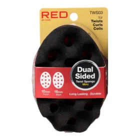 Red Kiss Twist Esponja para el Cabello Mini Double Side
