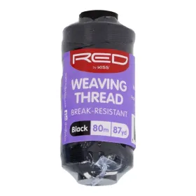 Red Kiss Weaving Thread Black 80 Metros Hilo para Tejer Extensiones